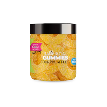 Photo of R.A. Royal Gummies: CBD Sour Pineapple Gummy Jar (600 MG)