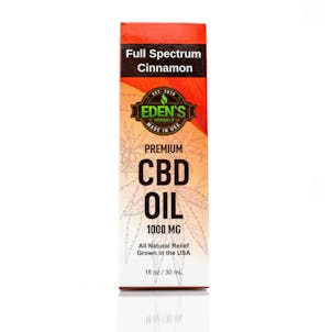 Photo of FULL SPECTRUM CBD OIL TINCTURE | CINNAMON | 1000 MG