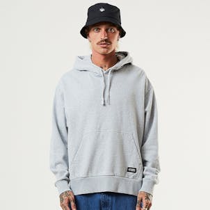 Photo of Afends Mens All Day - THC Essential - Hemp Hoodie - Shadow Grey Marle