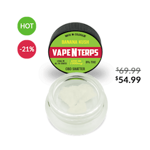 Photo of 1000MG BANANA KUSH CBD SHATTER