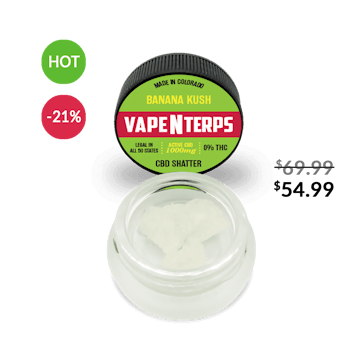 Photo of 1000MG BANANA KUSH CBD SHATTER