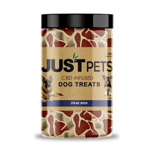 Photo of JustCBD Dog Steak Bites CBD Infused Treats 100mg