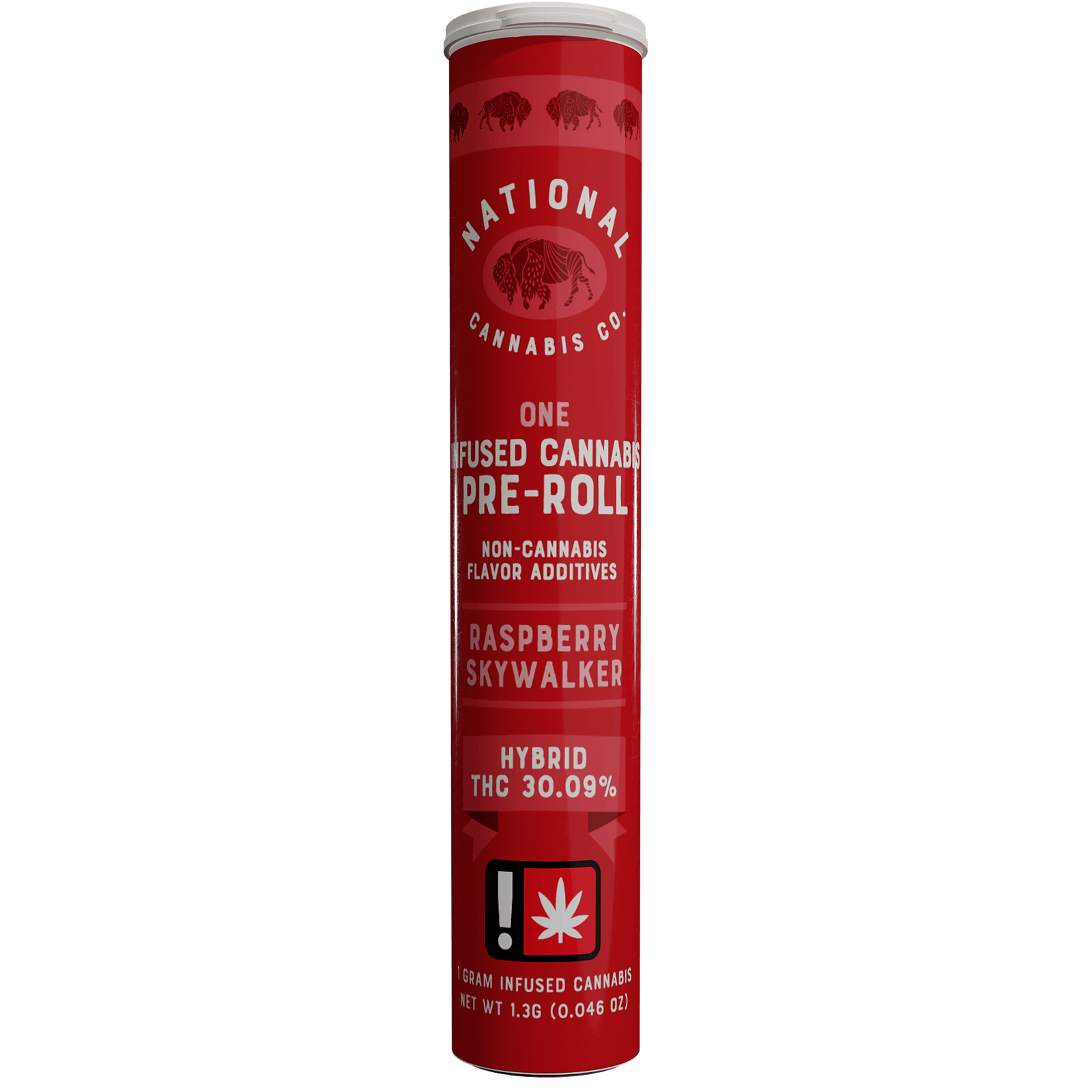 National Cannabis Company Raspberry Skywalker Infused 1g PreRoll