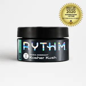 Photo of RYTHM Indica Dominant Premium Flower Kosher Kush 1/8oz