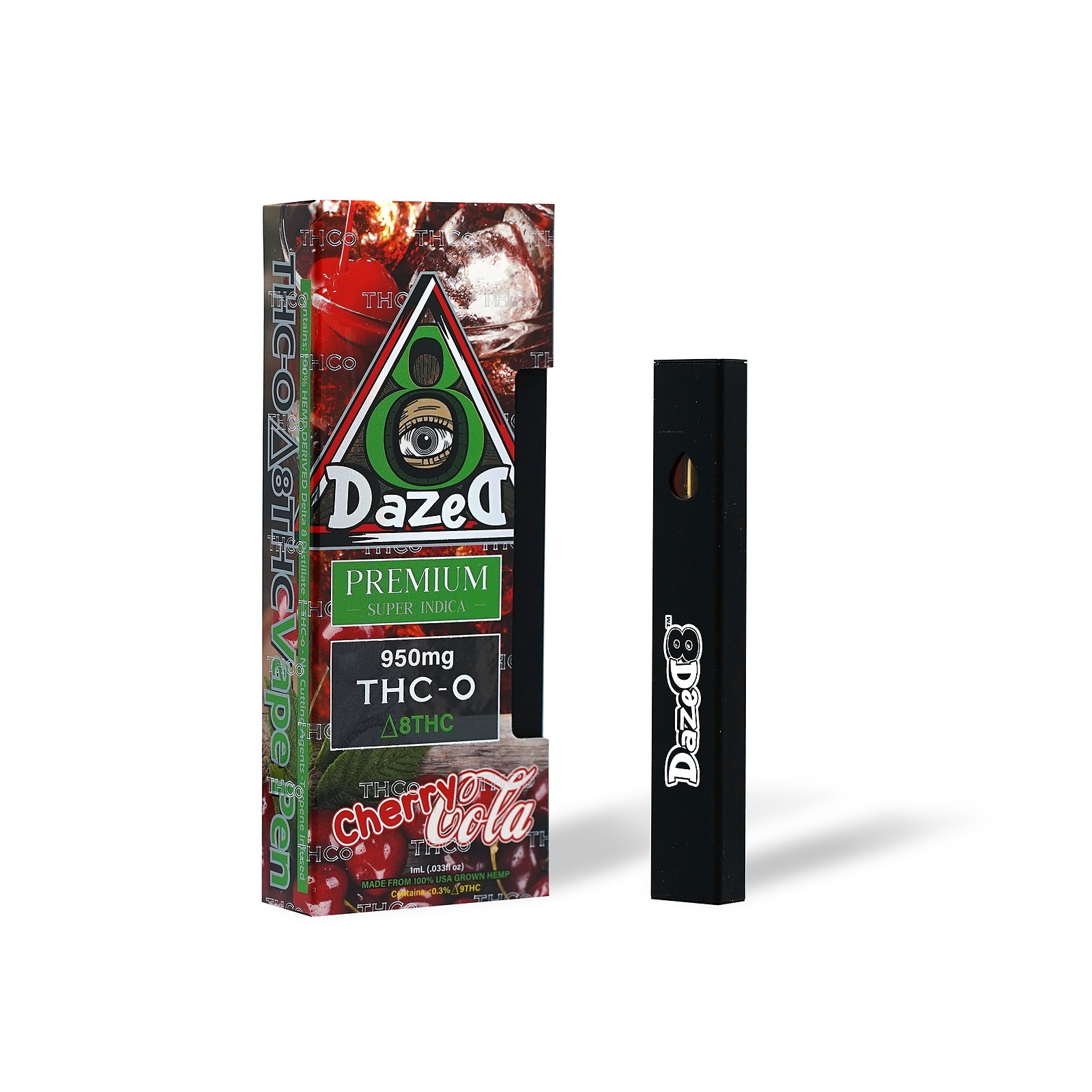 DazeD8: Cherry Cola Delta 8/10 THC-O Disposable Vape — 1 Gram | Leafly