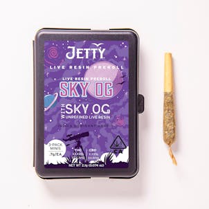 Photo of Sky OG x Sky OG UNREFINED Live Resin Infused Preroll 3 Pack (2.1g)