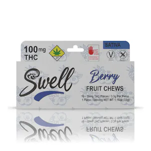 Photo of Sativa Berry Fruit Chews 100mg 10-pack