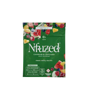 Photo of 1:1 Mixed Fruit Gummies 100mg 10-pack