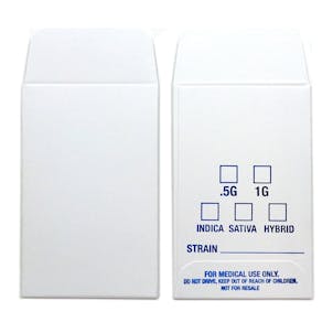 Photo of 50 White Blue Shatter Labels Oil Coin Envelopes 2.25" X 3.5" Foil Label Version #055