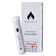 Product image for Element Pure Live Rosin Disposable 0.5G - Wedding Pie