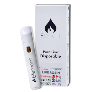 Photo of Element Pure Live Rosin Disposable 0.5G - Wedding Pie