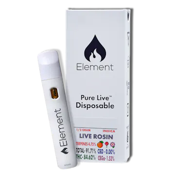 Photo of Element Pure Live Rosin Disposable 0.5G - Wedding Pie