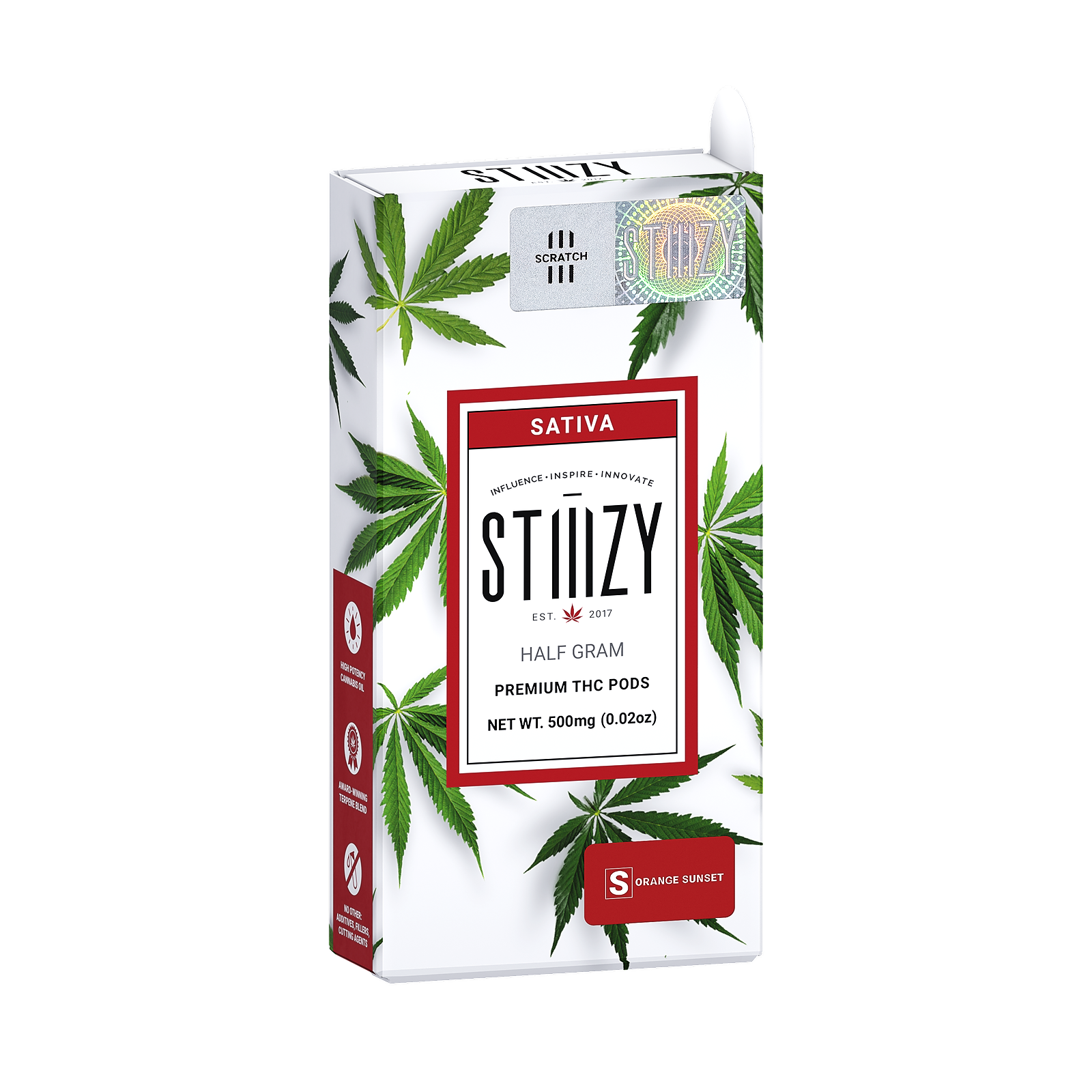 STIIIZY: STRAWBERRY COUGH - PREMIUM THC POD .5G | Leafly