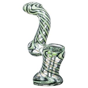 Photo of 5.5 " Slyme Accented Spiral and Marble Bubbler
