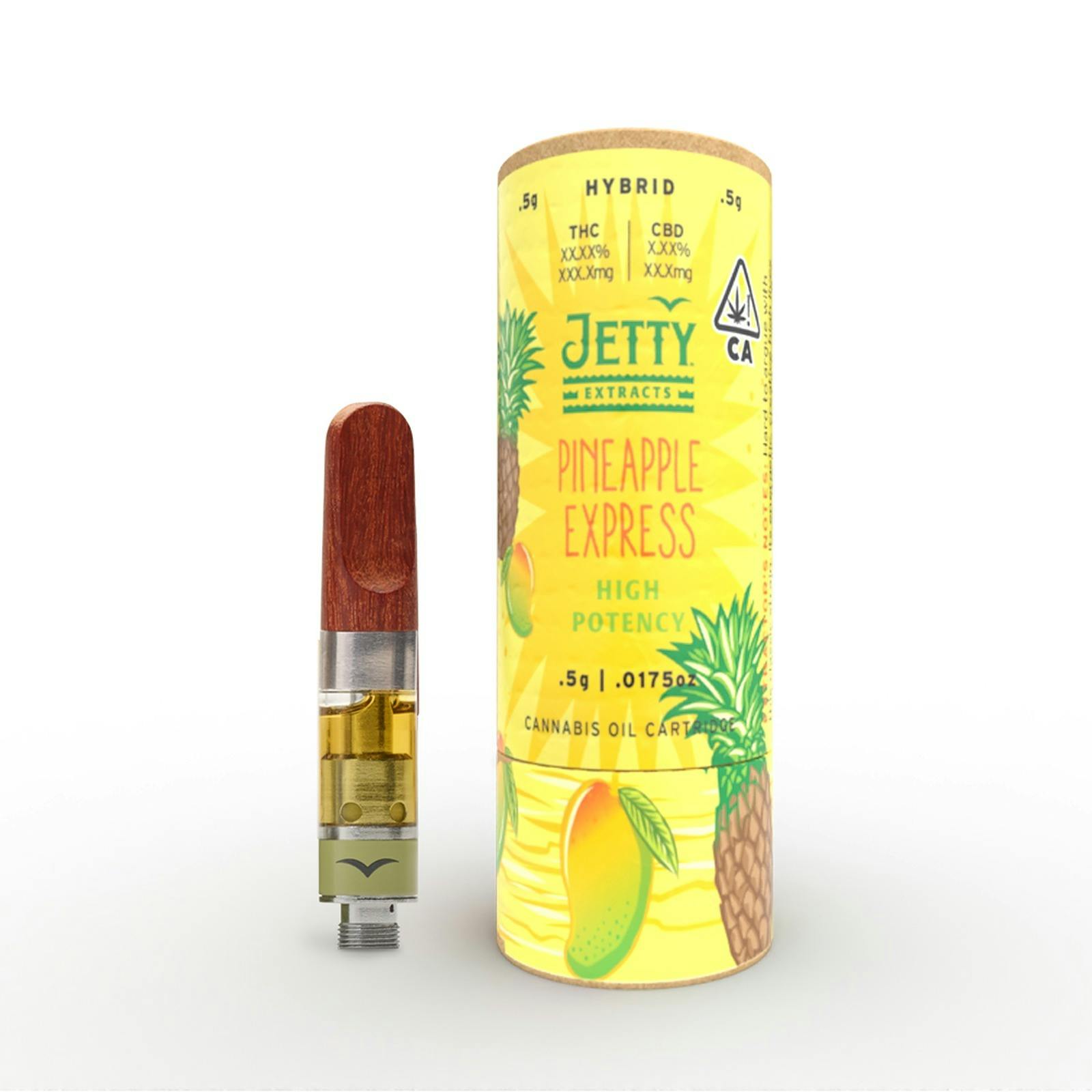 Jetty Extracts Pineapple Express HIGH THC Cartridge .5g Leafly