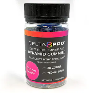 Photo of Delta-8 THC Gummies 25mg - Cotton Candy 30 Count