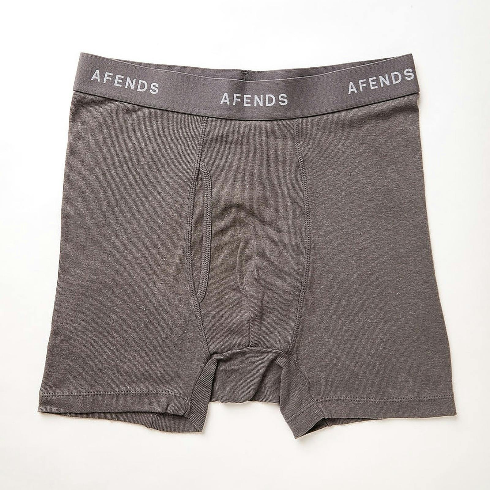 AFENDS Afends Mens Absolute Hemp Boxer Briefs Steel Leafly