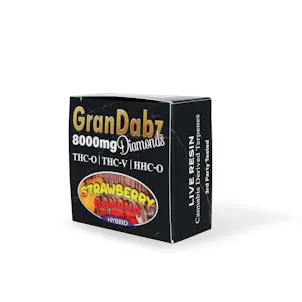 Photo of Strawberry Banana THC-O + THCv + HHC-O Live Resin Diamond GranDabz Dab — 8g