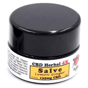 Photo of Mini Lemon Ginger with Menthol 4X CBD Herbal Salve (135mg CBD, 0.25oz)