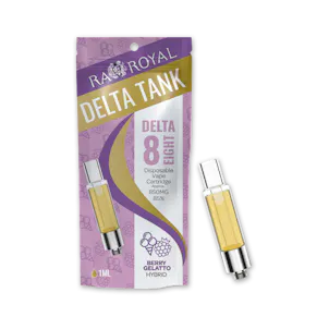 Photo of R.A. Royal Delta-8 Vape Tank: Berry Gelato (Hybrid)