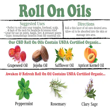 Photo of Awaken & Refresh Roll On Blend (100mg CBD, 10mL)