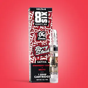 Photo of Berry Slush Delta-8 THC 1G Vape Cartridge (Strawberry Cough)