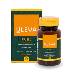 Photo of Uleva Fuel CBD + Green Tea Daily Supplement - Full Spectrum (30 Capsules / 10mg Each)