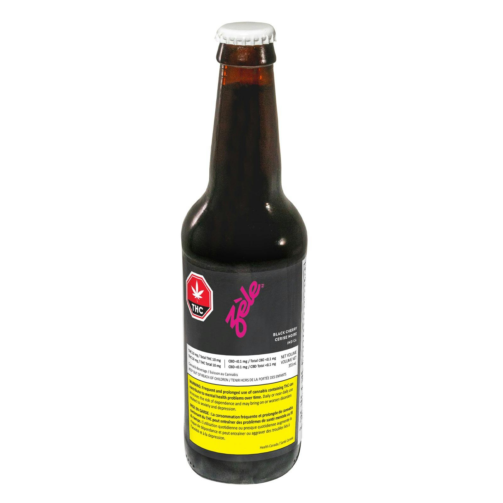 Zèle CannabisInfused Craft Beverages Black Cherry Indica Craft Soda