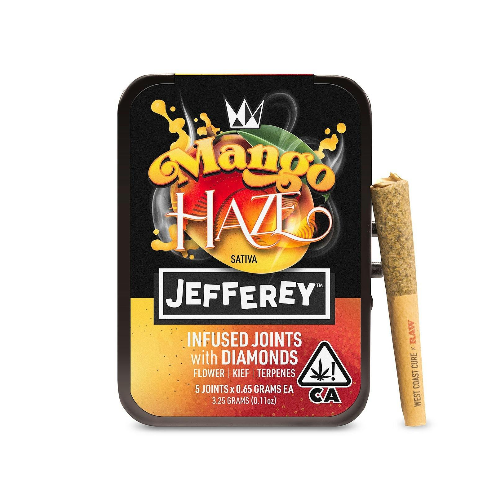 West Coast Cure Mango Haze Jefferey Infused Joint .65g 5 Pack Leafly