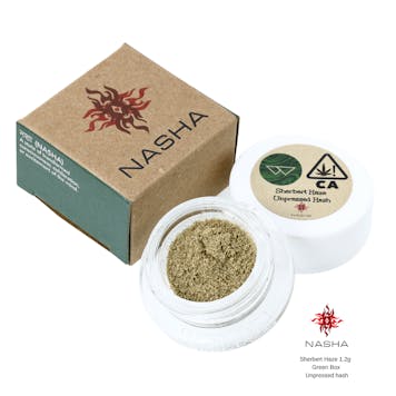 Photo of Sherbert Haze 1.2g Green Unpressed Hash (Whitethorn Valley Farm)