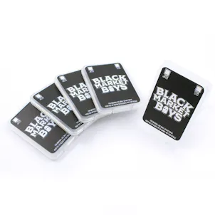 Photo of 25 BLACK MARKET BOYS Medical Concentrate Shatter Packs Wax Packaging by Shatter Labels SP-050