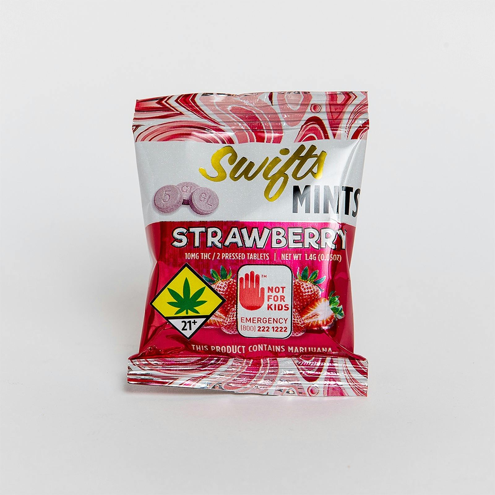 Swifts Edibles Strawberry Mint (Hybrid) 10mg 2pack Leafly