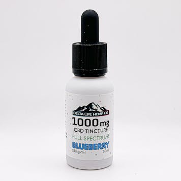 Photo of CBD Full Spectrum Tincture Blueberry 1000mg