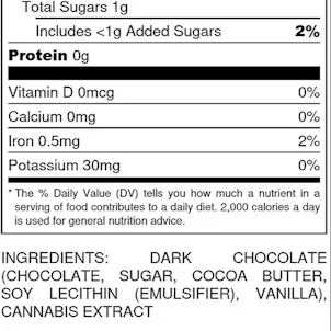 Photo of Haze & Main Dark Chocolate Bar 1,000mg