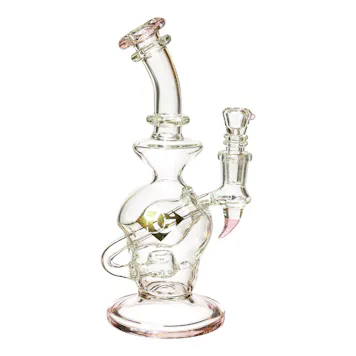 Photo of 8" Bubble Recycler Rig, by Diamond Glass