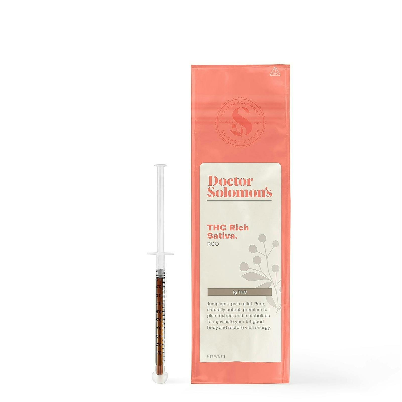 Doctor Solomon's Doctor Solomon's THC Rich Sativa Full Spectrum RSO 1g Leafly