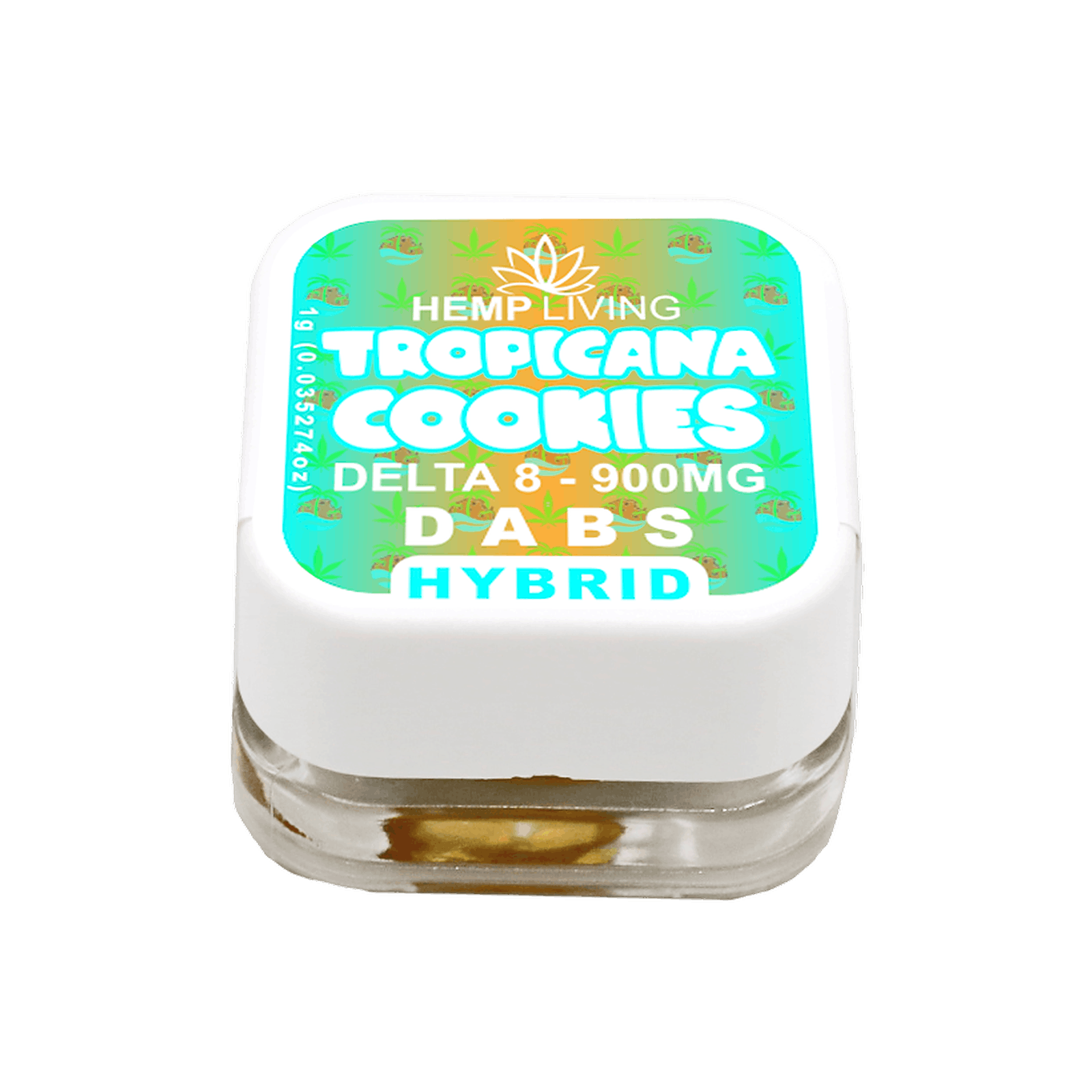 Hemp Living Hemp Living Delta 8 Dab Wax 1g Jar Tropicana Cookies