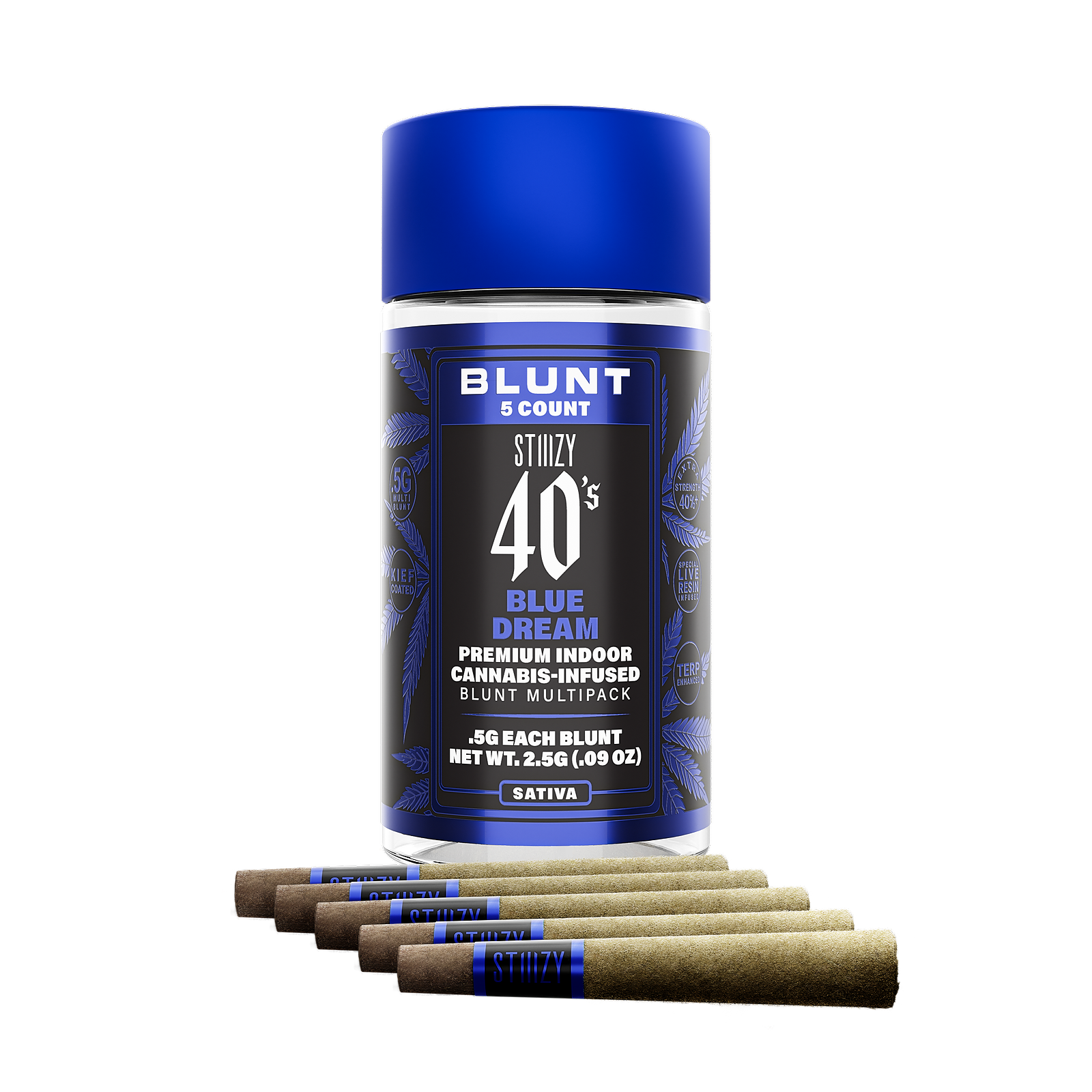 STIIIZY: BLUE DREAM - 40S BLUNT MULTIPACK .5G | Leafly