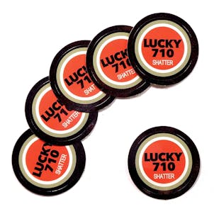 Photo of 100 Lucky 710 Strain Shatter Labels Medical Marijuana Rx Labels Stickers 1" CS-021