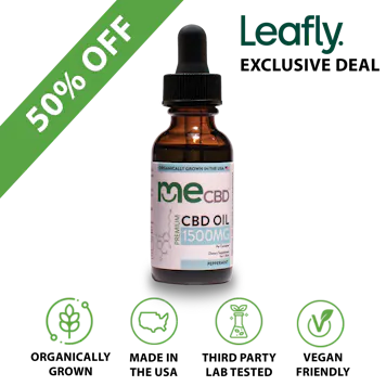 Photo of CBD Peppermint Pure Hemp Isolate Oil Tincture 1500mg