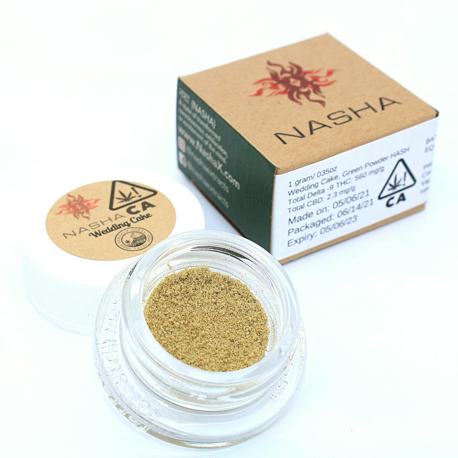 NASHA: Wedding Cake Green Powder Hash 1g | Leafly