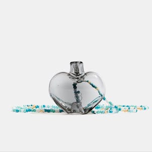 Photo of Heart One Hitter Necklace in Smoke