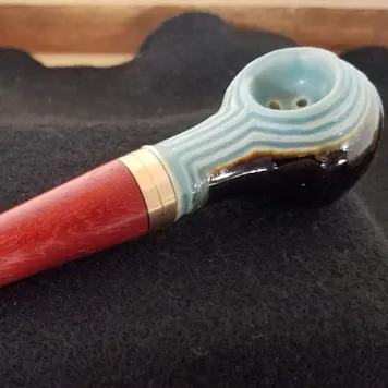 Photo of Hybrid Pipe w/Ceramic and Padauk Wood (5 in, 12.5 cm)