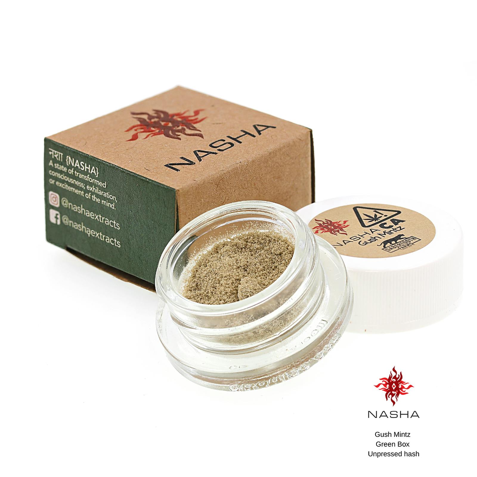 NASHA: Gush Mintz Green Powder Hash | Leafly