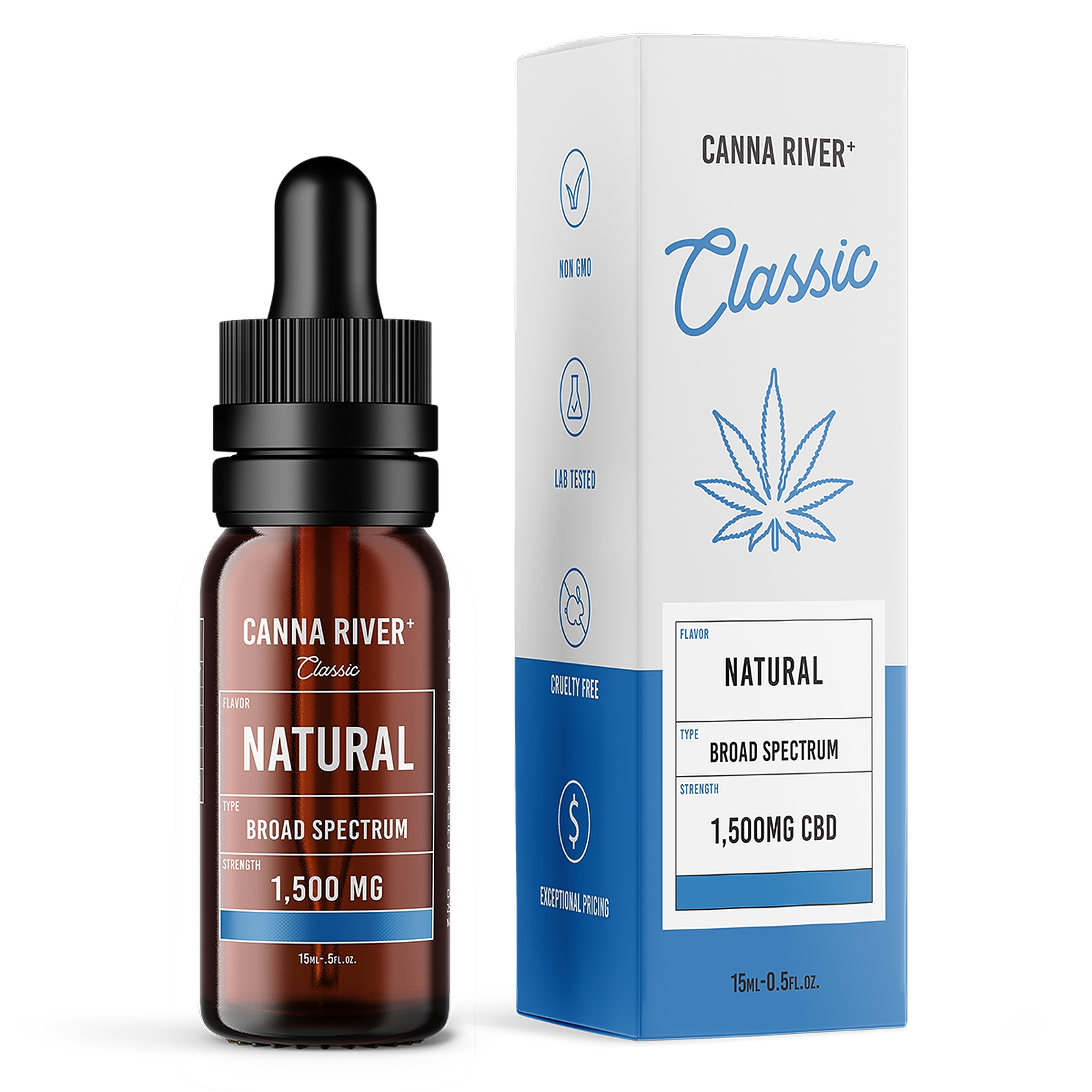 Canna River: Broad Spectrum Tincture - Natural / 1,500mg / 15mL | Leafly