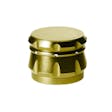 Product image for 4pc Chromium Crusher Grinder With Finger Grooves Gold - 2 1/2"