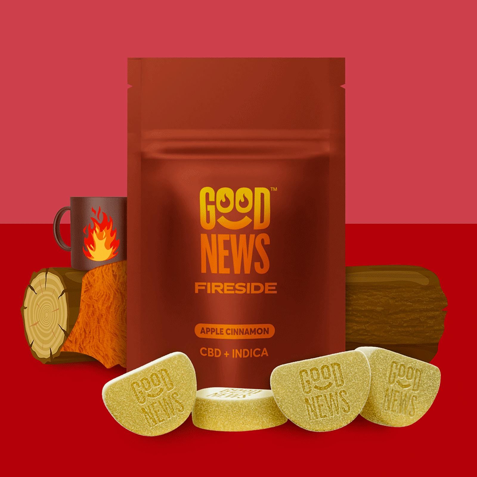Good News Good News Fireside Apple Cinnamon Gummies Leafly