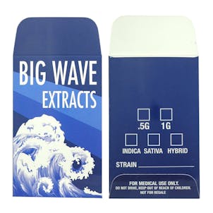 Photo of 25 Big Wave Extracts Shatter Labels Wax Strain Coin Envelopes #150