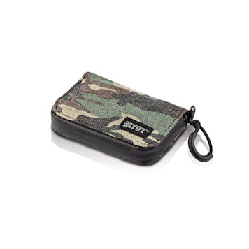 Photo of RYOT® SmellSafe® Krypto-Kit™ in Classic Camo Loaded w/Black ANO Spring Bat & Hemp Rolling Papers