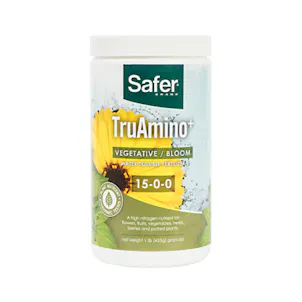 Photo of TruAmino+ (15-0-0) Hydroponic Nitrogen Nutrient Fertilizer Granular - 1 lb | Safer® Brand